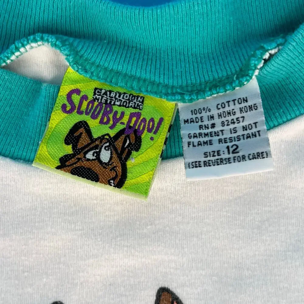 90s Scooby Doo Cartoon Network pajamas size 12 1990s vintage